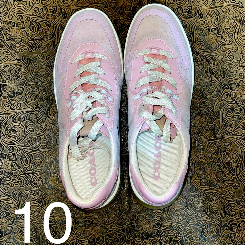 Light pink Coach sneakers